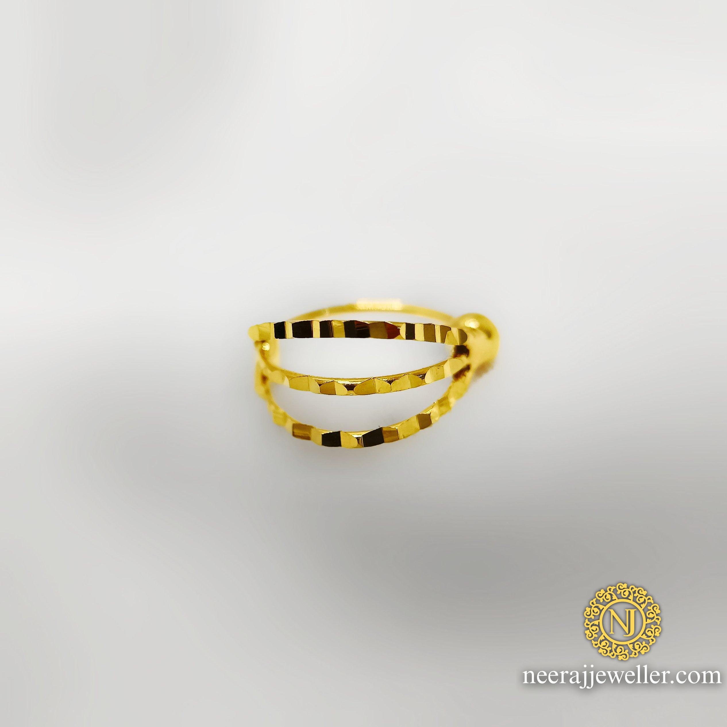 1000112897.jpg 18k pure  GOLD NOSERING sparkle 3line