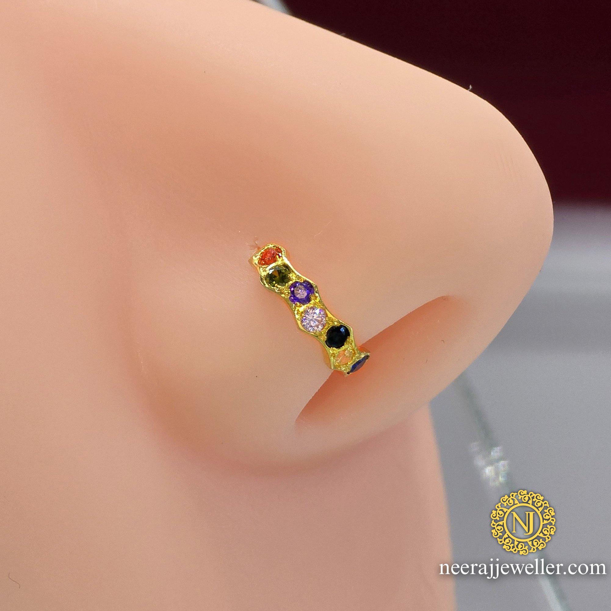 2025/03/1000111913.jpg 14k Multi colour stylish gold stone nosering