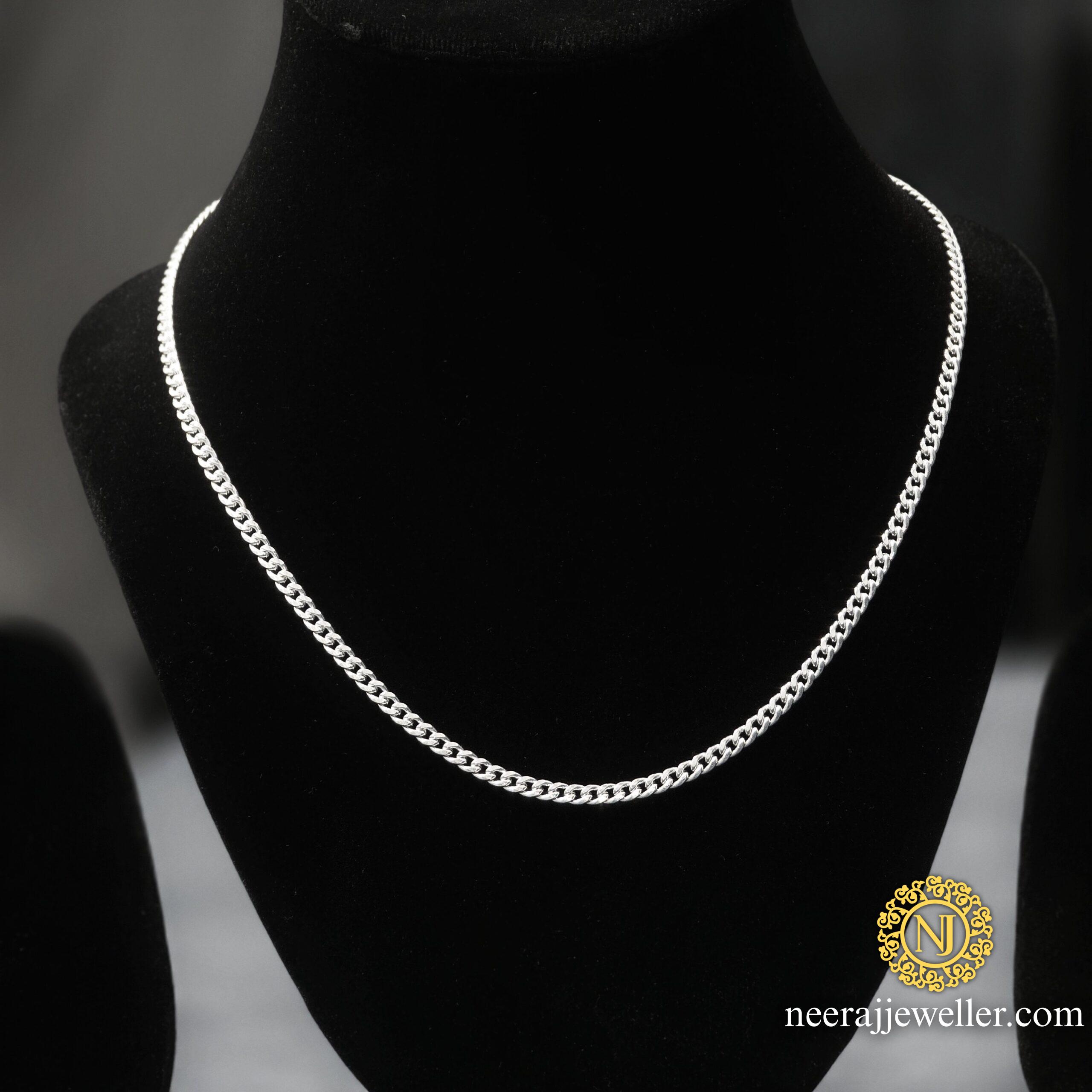 SIVER CURB BABY CHAIN