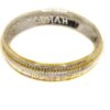 silver customise name kada with gold polished