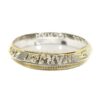 silver customise name kada with gold polished