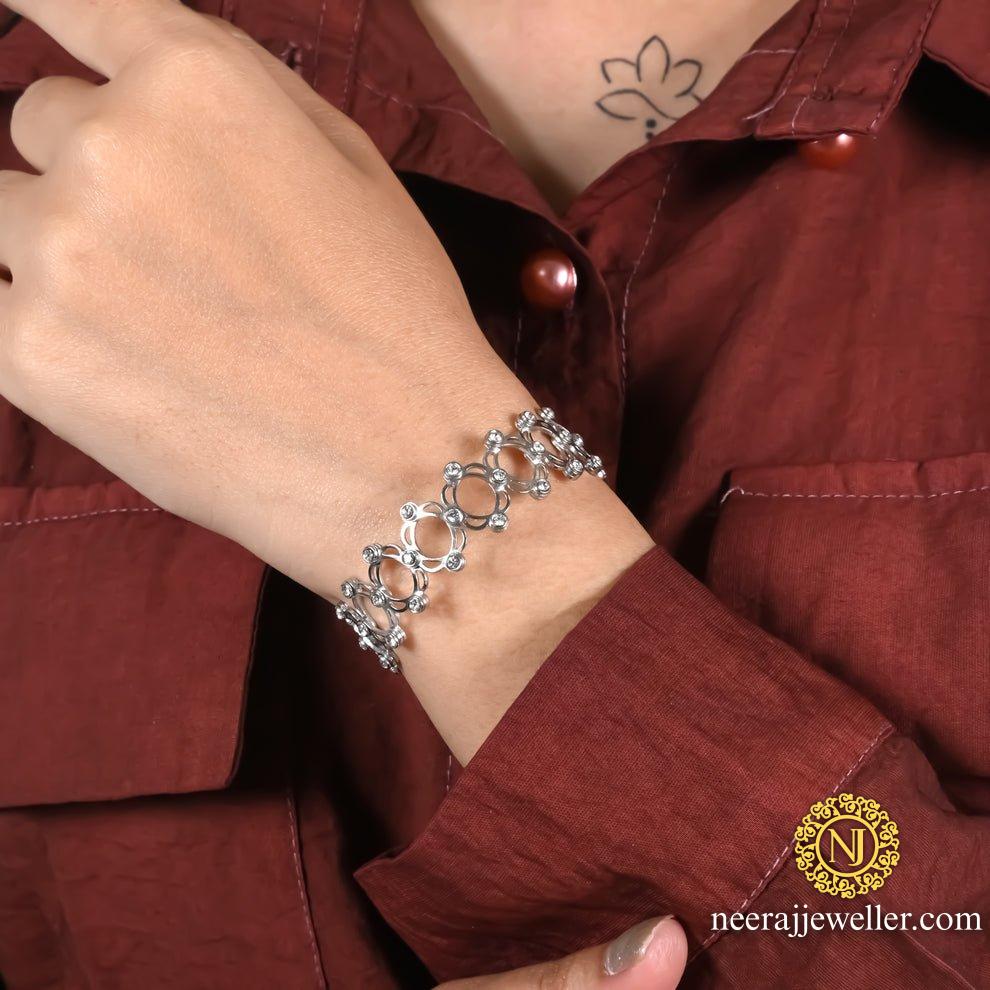 silver Sterling  Two in One Ring Cum Kada